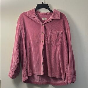 L.L. Bean Pink Corduroy Shirt